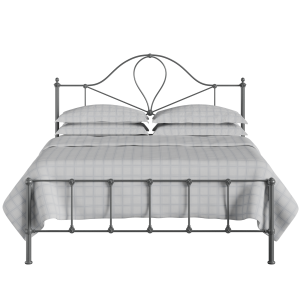 Athena iron/metal bed in pewter - Thumbnail