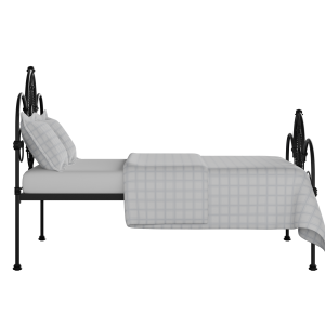 Ballina iron/metal bed in black with Juno mattress - Thumbnail