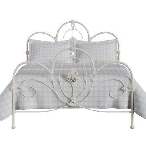 Ballina iron/metal bed in ivory - Thumbnail