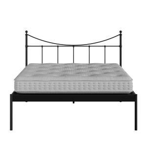 Camden iron/metal bed in black with Juno mattress - Thumbnail