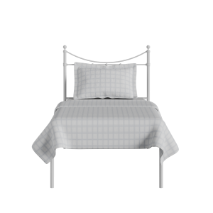 Camden iron/metal single bed in white - Thumbnail
