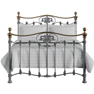 Camolin iron/metal bed in pewter - Thumbnail
