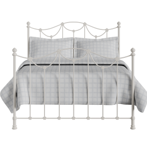 Carie iron/metal bed in ivory - Thumbnail
