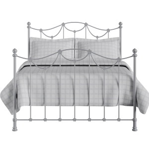 Carie iron/metal bed in silver - Thumbnail
