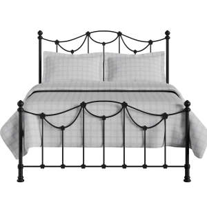 Carie Low Footend iron/metal bed in black - Thumbnail