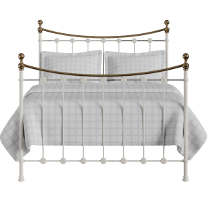 Carrick cama de metal en crema - Thumbnail
