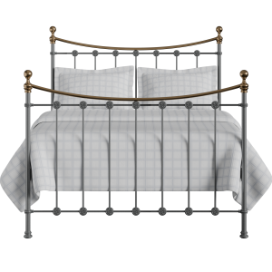 Carrick iron/metal bed in pewter - Thumbnail
