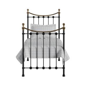 Carrick cama individual de metal en negro - Thumbnail