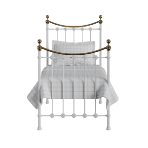 Carrick cama individual de metal en blanco - Thumbnail