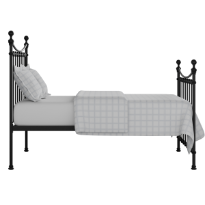 Carrick Solo iron/metal bed in black with Juno mattress - Thumbnail