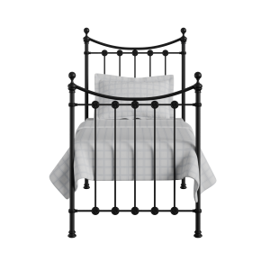 Carrick Solo iron/metal single bed in black - Thumbnail