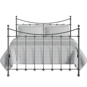 Chatsworth iron/metal bed in pewter - Thumbnail
