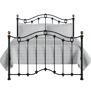 Clarina iron/metal bed in black - Thumbnail