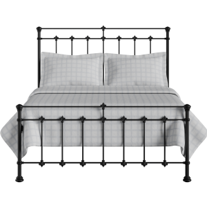 Edwardian iron/metal bed in black - Thumbnail