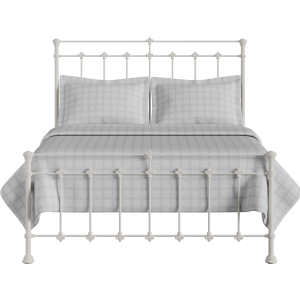 Edwardian iron/metal bed in ivory - Thumbnail