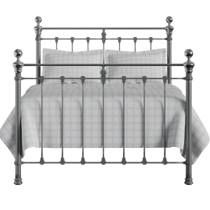 Hamilton Chromo iron/metal bed in pewter - Thumbnail