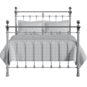 Hamilton Chromo iron/metal bed in silver - Thumbnail