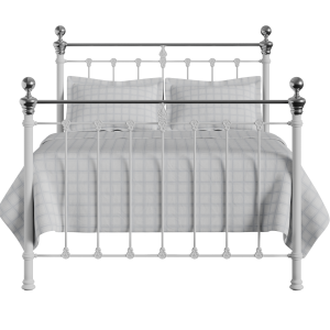 Hamilton Chromo iron/metal bed in white - Thumbnail
