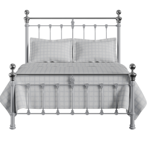 Hamilton Chromo Low Footend iron/metal bed in silver - Thumbnail