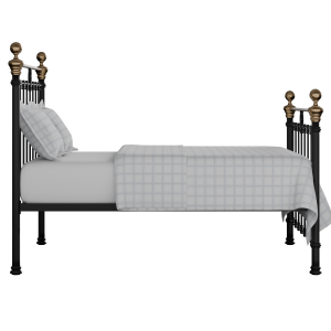 Hamilton lit en métal noir avec matelas - Thumbnail