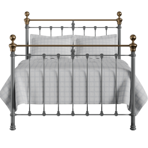 Hamilton iron/metal bed in pewter - Thumbnail