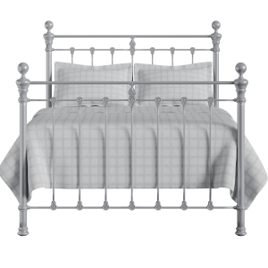 Hamilton Solo iron/metal bed in silver - Thumbnail