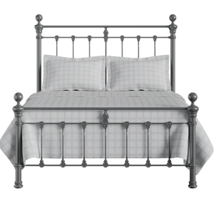 Hamilton Solo Low Footend iron/metal bed in pewter - Thumbnail