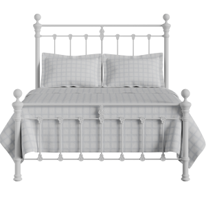 Hamilton Solo Low Footend iron/metal bed in white - Thumbnail
