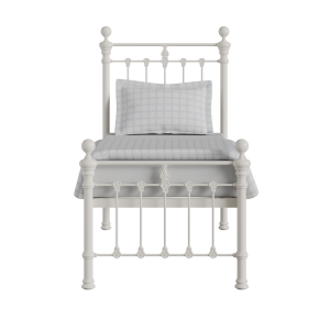 Hamilton Solo Low Footend iron/metal single bed in ivory - Thumbnail