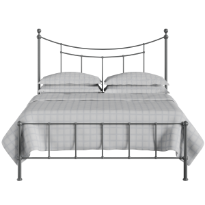 Isabelle iron/metal bed in pewter - Thumbnail