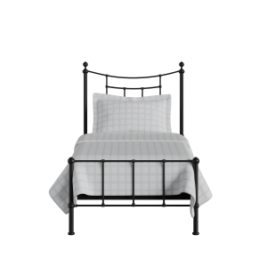Isabelle iron/metal single bed in black - Thumbnail