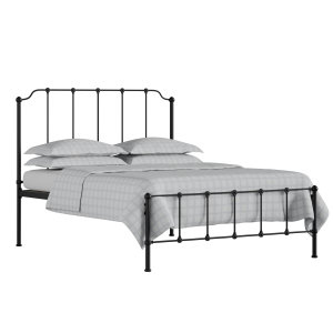 Julia iron/metal bed in black with Juno mattress - Thumbnail