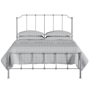 Julia iron/metal bed in silver - Thumbnail