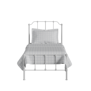 Julia iron/metal single bed in white - Thumbnail