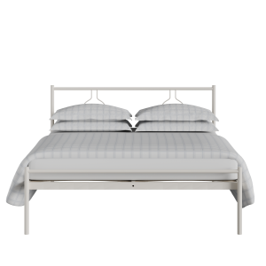 Meiji iron/metal bed in ivory - Thumbnail
