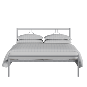 Meiji iron/metal bed in silver - Thumbnail