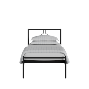 Meiji iron/metal single bed in black - Thumbnail