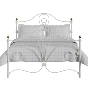 Melrose iron/metal bed in ivory - Thumbnail