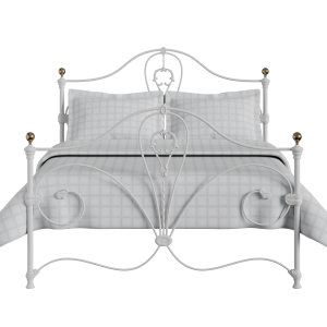 Melrose iron/metal bed in white - Thumbnail