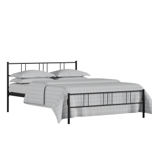 Mortlake iron/metal bed in black with Juno mattress - Thumbnail