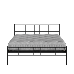 Mortlake iron/metal bed in black with Juno mattress - Thumbnail