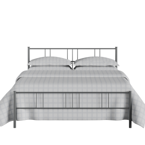 Mortlake iron/metal bed in pewter - Thumbnail