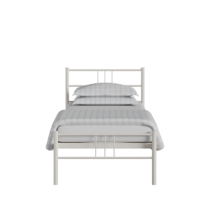 Mortlake iron/metal single bed in ivory - Thumbnail