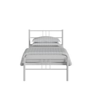 Mortlake iron/metal single bed in white - Thumbnail