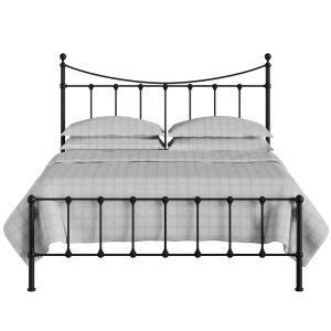 Olivia iron/metal bed in black - Thumbnail