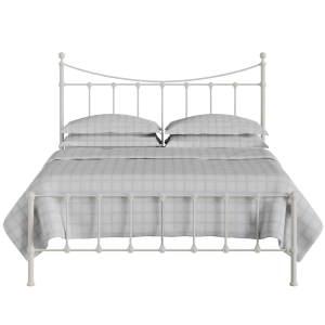 Olivia iron/metal bed in ivory - Thumbnail