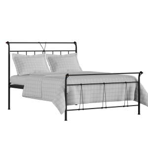 Pellini iron/metal bed in black with Juno mattress - Thumbnail
