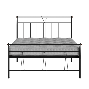 Pellini iron/metal bed in black with Juno mattress - Thumbnail