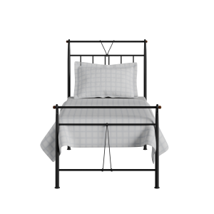 Pellini iron/metal single bed in black - Thumbnail