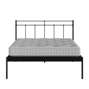Richmond iron/metal bed in black with Juno mattress - Thumbnail